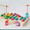 Wooden Montessori Fishing Toy Set Kids Number Alphabet Learning Game For Early Education Training 2