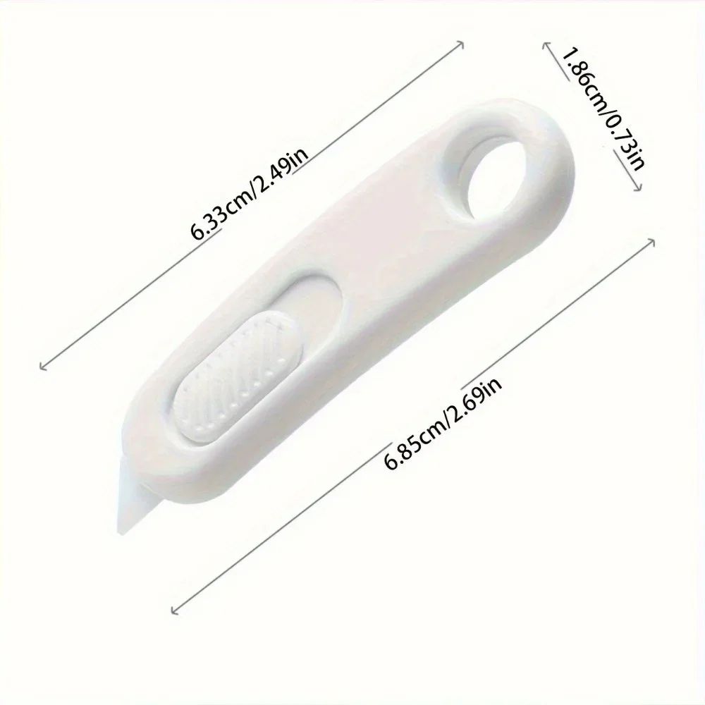 Mini Ceramic Utility Knife With Magnetic Cover Portable Safety Box Cutter Package Opener Keychain 4