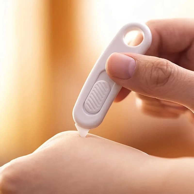 Mini Ceramic Utility Knife With Magnetic Cover Portable Safety Box Cutter Package Opener Keychain 5