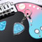 HeartShaped Guitar Pick Holder Keychain Acrylic Pick Case Organizer With Secure Lid For Musicians 0