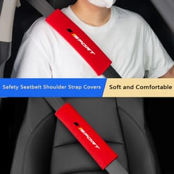 2pcs universal car seat belt pads – plush soft shoulder strap cushions for comfort & safety