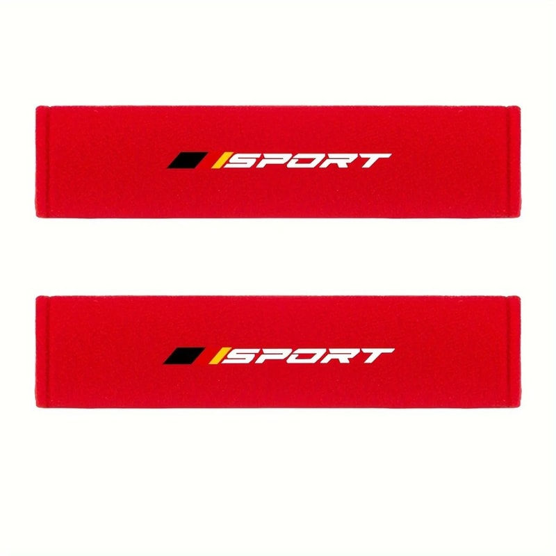 2pcs Universal Car Seat Belt Pads Plush Soft Shoulder Strap Cushions For Comfort Safety 4