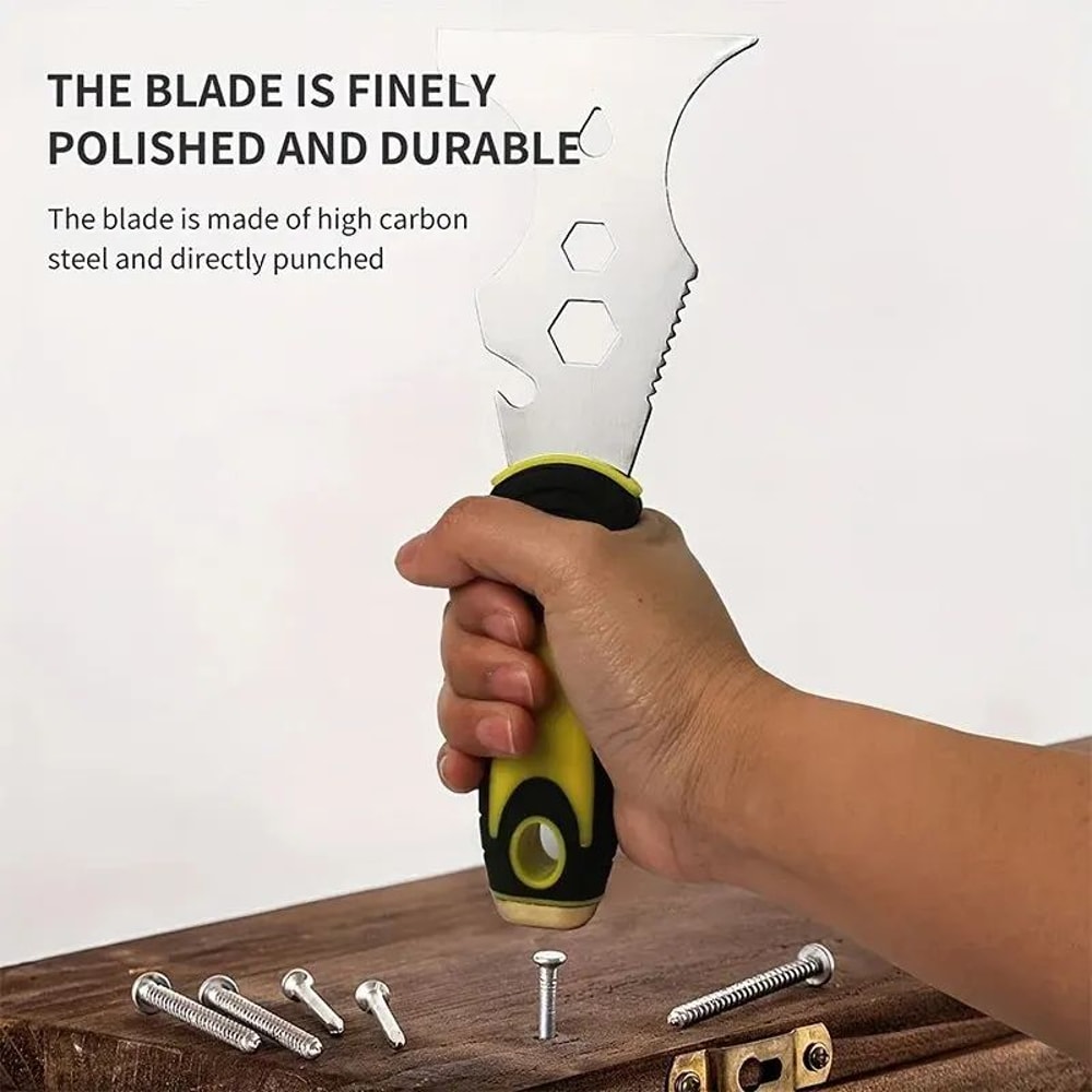 15in1 MultiUse Putty Knife Stainless Steel Paint Scraper Wallpaper Removal Tool For Home DIY 3
