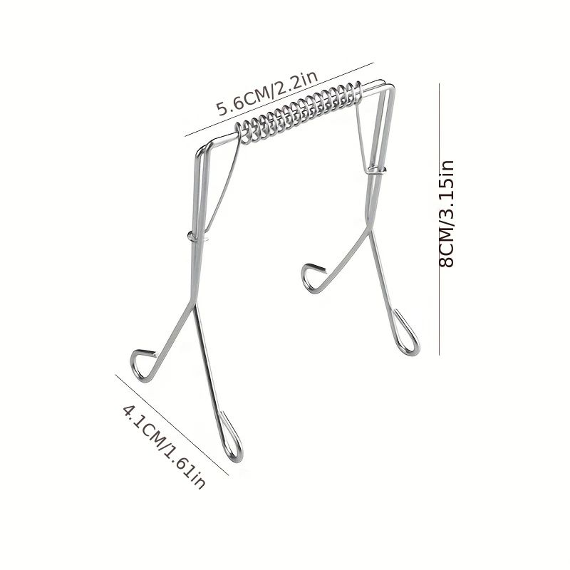 Stainless Steel Vegetable Clamp HeavyDuty MultiGrip Cooking Tongs For Cabbage Leafy Greens 5