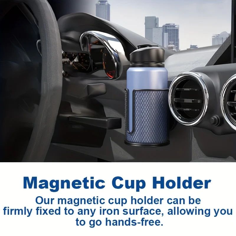 HeavyDuty Magnetic Car Cup Holder AntiSlip Vehicle Drink Holder With N38 Super Magnet 33 In Inner 5