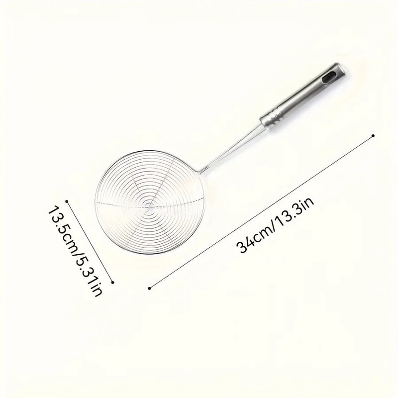 Stainless Steel Strainer Ladle Durable Wire Skimmer Spoon For Frying Cooking 5