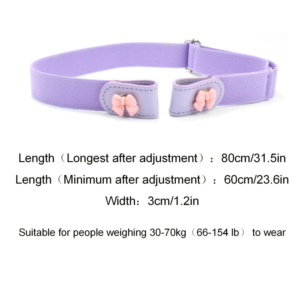 Lazy Buckle Stretch Belt Invisible Adjustable Elastic Jeans Belt For Women 4