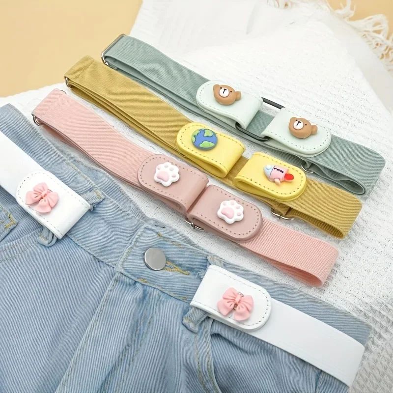 Lazy Buckle Stretch Belt Invisible Adjustable Elastic Jeans Belt For Women 3