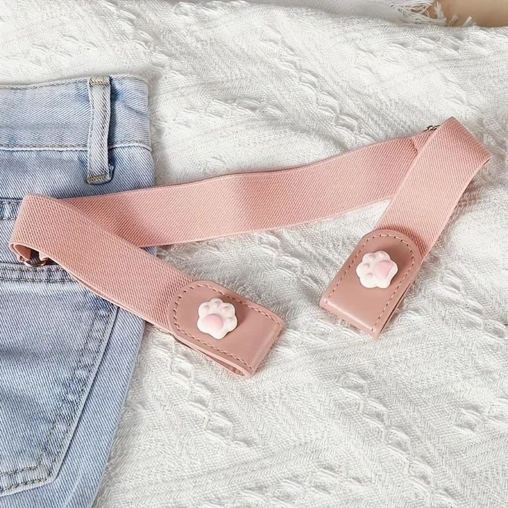 Lazy Buckle Stretch Belt Invisible Adjustable Elastic Jeans Belt For Women 6