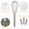 3Piece Stainless Steel Whisk Set Balloon Wire Whisks 81012 Inch Manual Egg Beater Kitchen Mixer 3