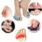 2Pair Gel Toe Separator Bunion Corrector Soft Silicone Toe Spacers Hammer Toe Straightener 0
