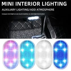 rechargeable touch led car dome light – usb magnetic interior reading & ambient lamp
