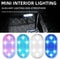 Rechargeable Touch LED Car Dome Light USB Magnetic Interior Reading Ambient Lamp 0