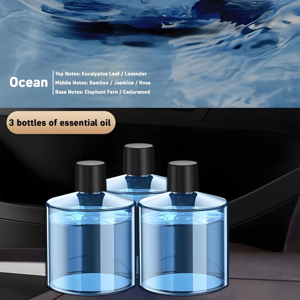 Car Diffuser Humidifier 5 Mode Aromatherapy Air Freshener With Auto OnOff For Car Home Office 3