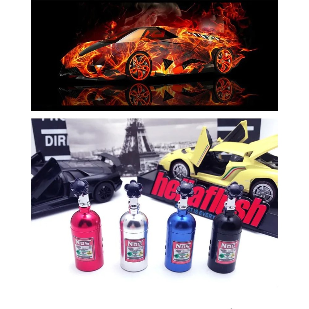 Turbo NOS Car Air Freshener Aluminum Vent Clip Solid Perfume Fragrance Diffuser Car Ornament 2