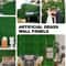 10pcs Artificial Boxwood Grass Wall Panels Faux Greenery Backdrop Topiary Hedge Wall Decor 2