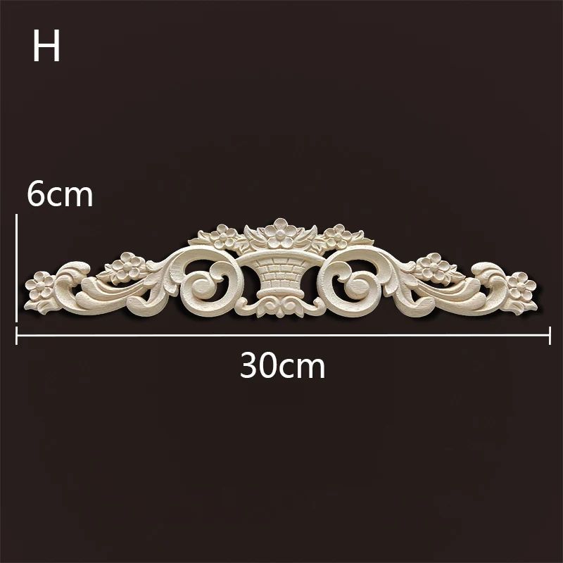 Wood Carved Onlays Appliques Vintage Floral Furniture Decals For Home Decor Restoration 8
