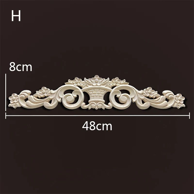 Wood Carved Onlays Appliques Vintage Floral Furniture Decals For Home Decor Restoration 9