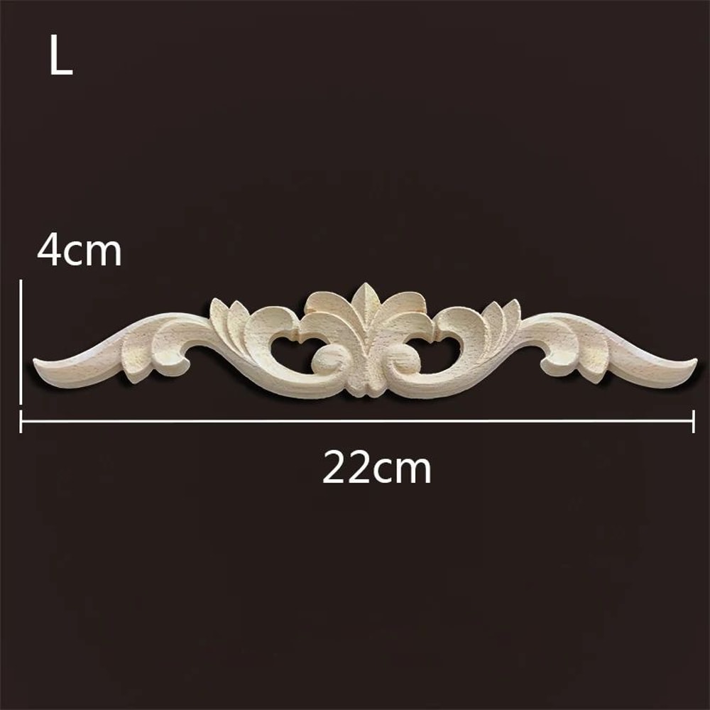 Wood Carved Onlays Appliques Vintage Floral Furniture Decals For Home Decor Restoration 15