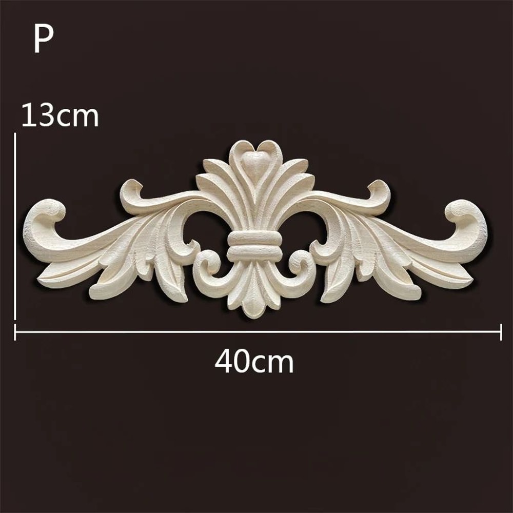 Wood Carved Onlays Appliques Vintage Floral Furniture Decals For Home Decor Restoration 22