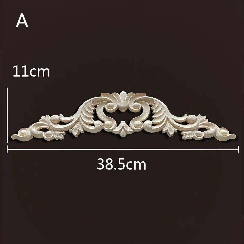 Wood Carved Onlays Appliques Vintage Floral Furniture Decals For Home Decor Restoration 25