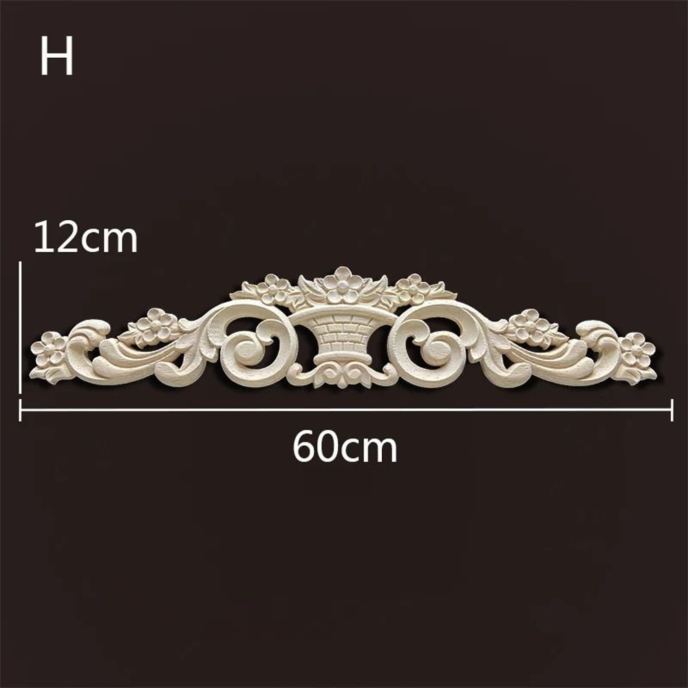 Wood Carved Onlays Appliques Vintage Floral Furniture Decals For Home Decor Restoration 11