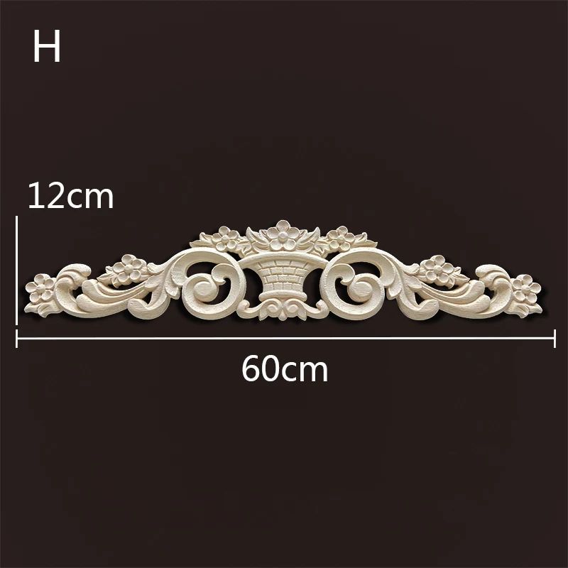 Wood Carved Onlays Appliques Vintage Floral Furniture Decals For Home Decor Restoration 11