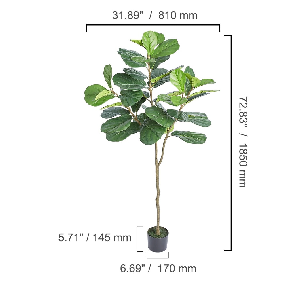 Artificial Olive Tree Faux Indoor Plant 456 FT Tall PE Tree Home Decor Low Maintenance 10