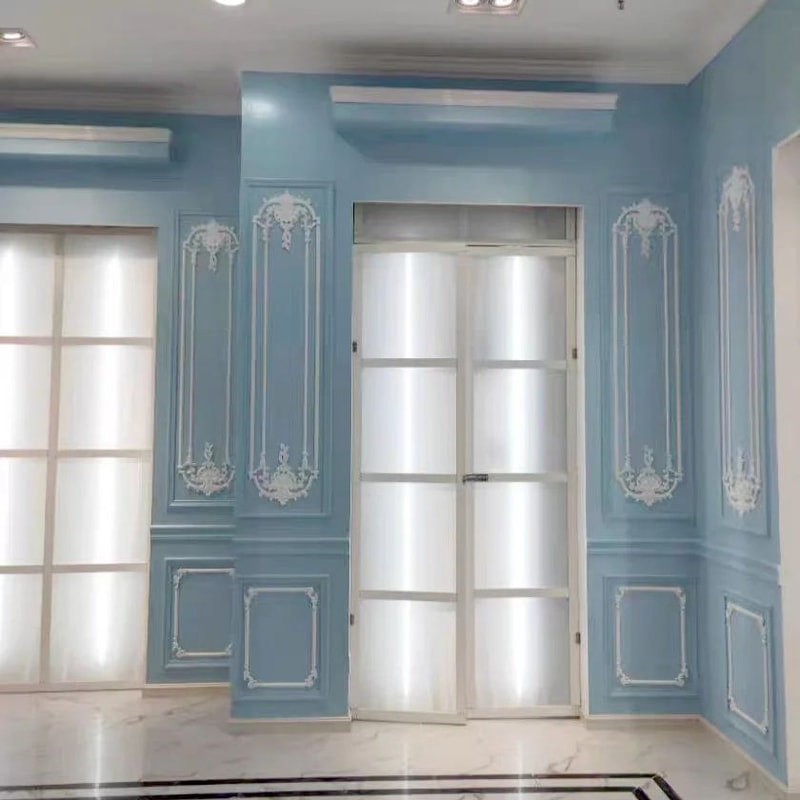 Wood Corner Appliques Carved Floral Wood Onlays For Furniture Wall Decor DIY Vintage Trim 5