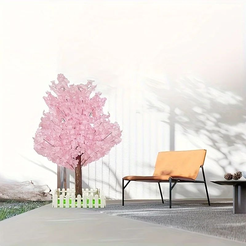 Artificial Cherry Blossom Tree Faux Sakura Pink Blossom Tree Indoor Outdoor Wedding Party Home Dec 6
