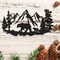 Bear Metal Wall Decor Rustic Cabin Wall Art With Pine Tree Forest Design For Lodge Hunting Decor 0