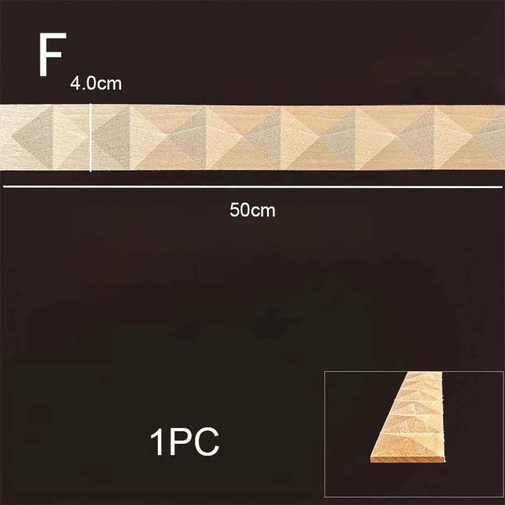 Wood Carved Corner Onlay Vintage Furniture Applique Frame Decorative Wood Trim For Cabinet Home D 24