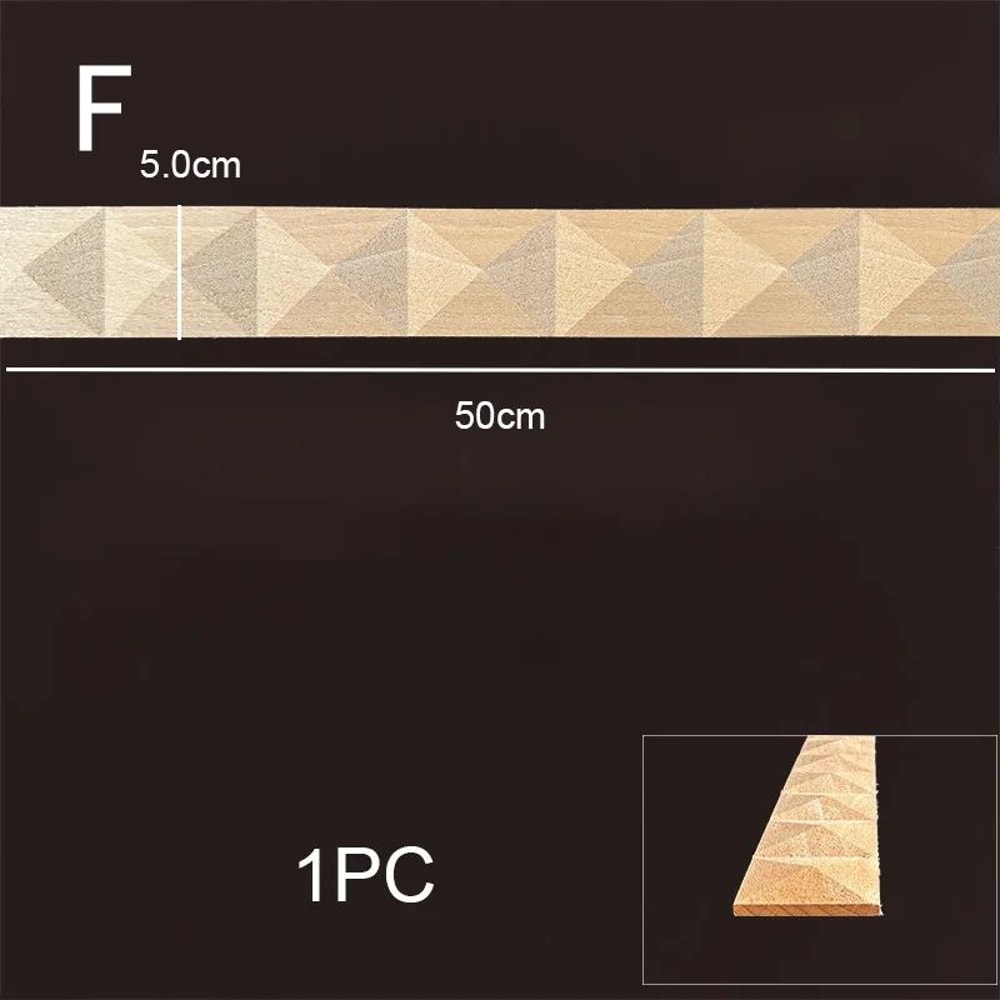 Wood Carved Corner Onlay Vintage Furniture Applique Frame Decorative Wood Trim For Cabinet Home D 25