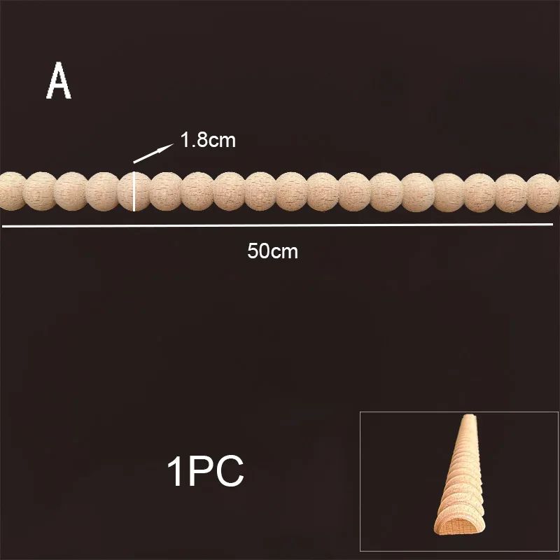 Wood Carved Corner Onlay Vintage Furniture Applique Frame Decorative Wood Trim For Cabinet Home D 29