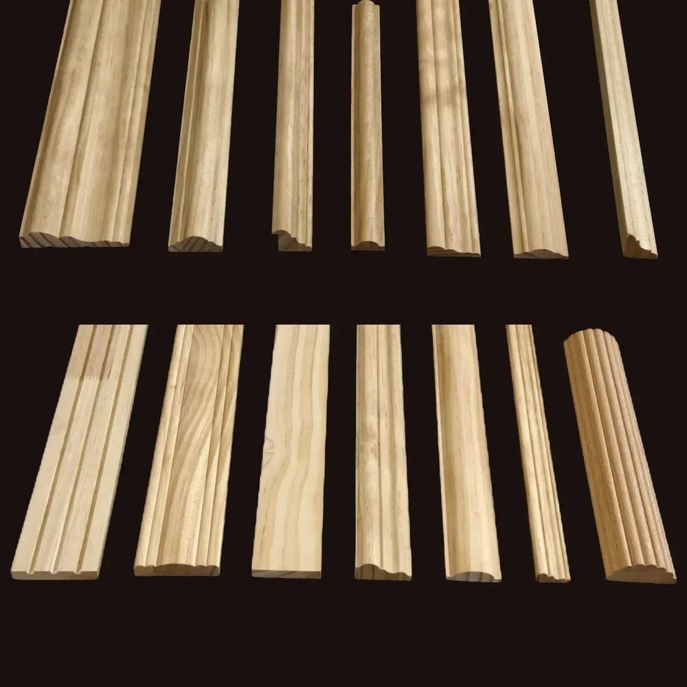 Wood Decorative Moldings Corner Appliques Carved Furniture Trim Decals For Cabinet Wall Home Deco