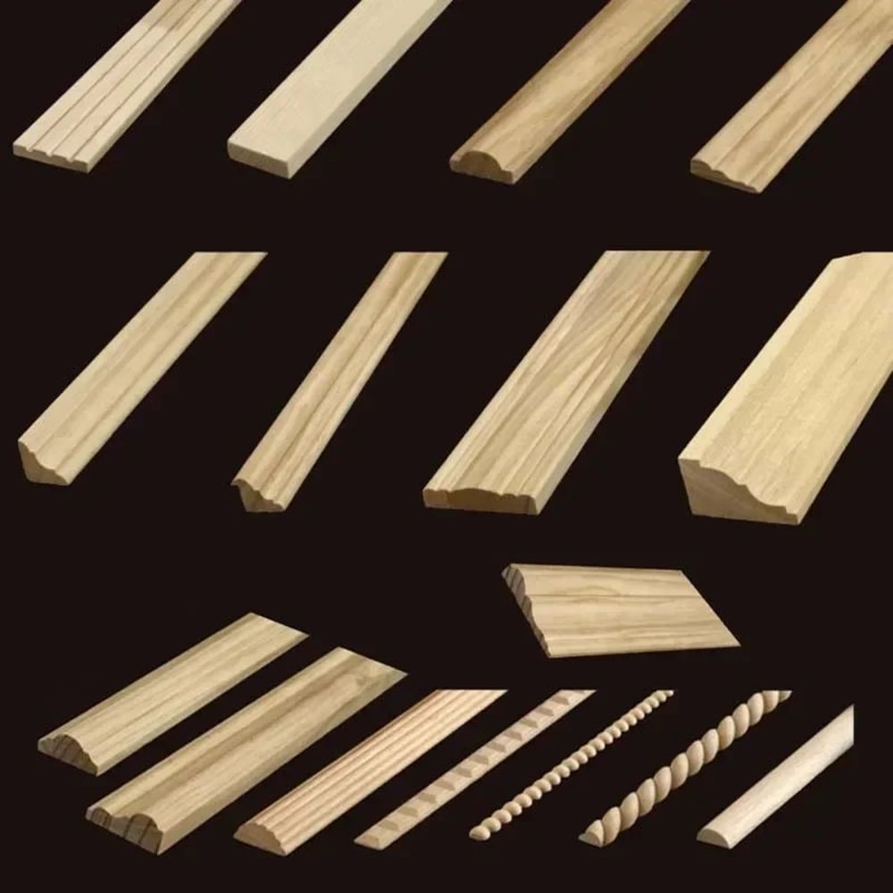 Wood Decorative Moldings Corner Appliques Carved Furniture Trim Decals For Cabinet Wall Home Deco