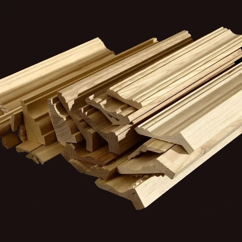 Wood Decorative Moldings Corner Appliques Carved Furniture Trim Decals For Cabinet Wall Home Deco