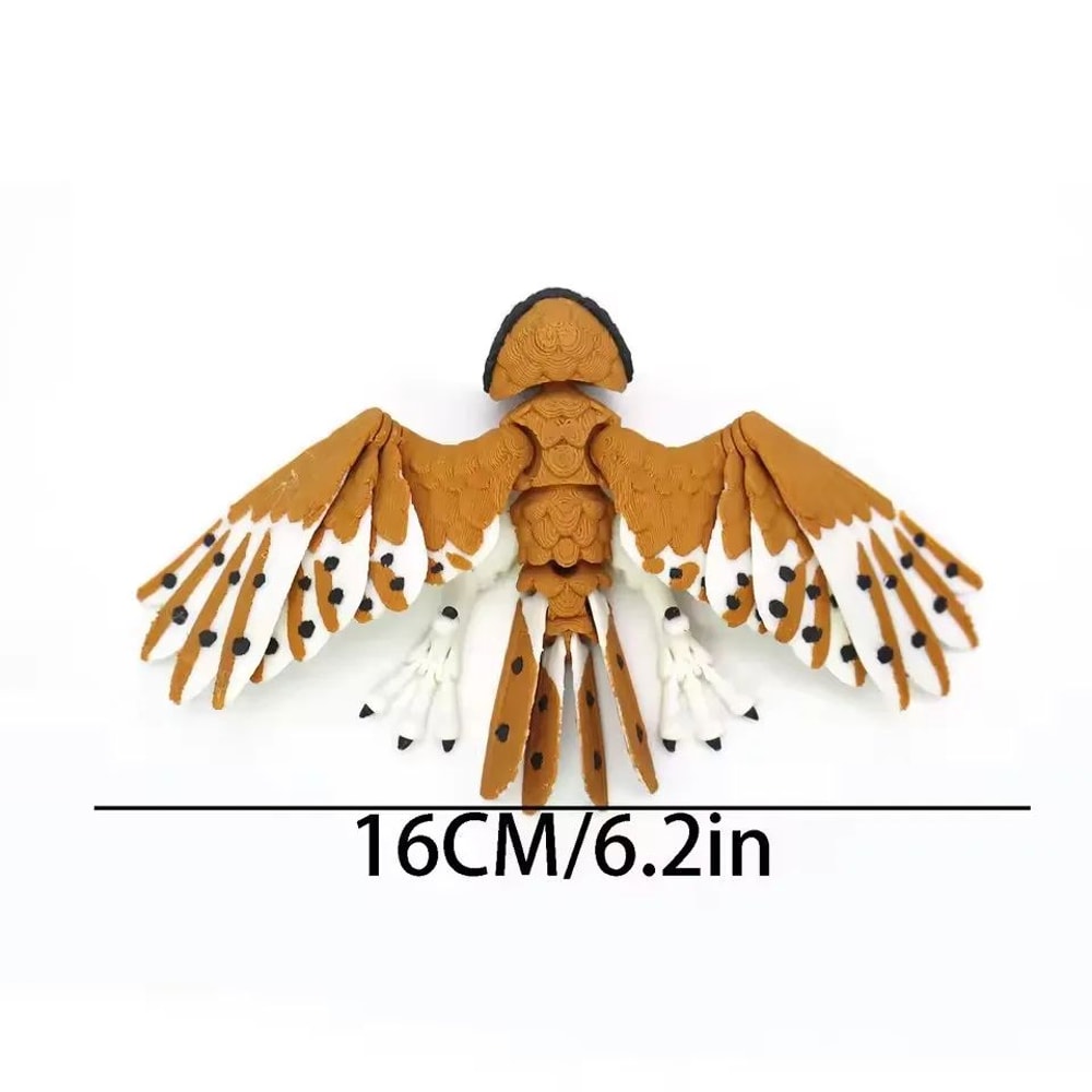 3D Printed Eagle Hawk Movable Figurine Realistic Bird Model DIY Home Decor Gift 5