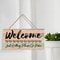 Rustic Welcome Wooden Wall Sign Farmhouse Hanging Door Plaque For Home Living Room Decor 0
