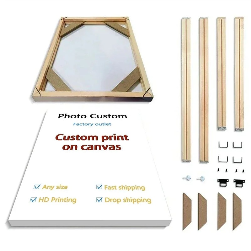 Custom Photo Canvas Wall Art HD Personalized Picture Print Poster For Home Decor 6
