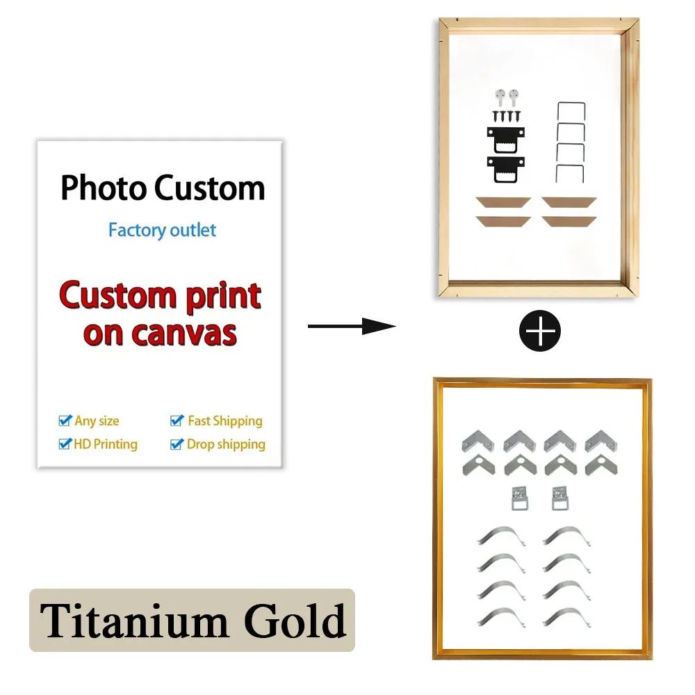 Custom Photo Canvas Wall Art HD Personalized Picture Print Poster For Home Decor 8