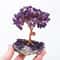 Amethyst Crystal Tree Decor Wire Wrapped Healing Stone Bonsai On Natural Gravel Base 2