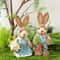 Easter Bunny Cattail Decoration Cute Rabbit Figure Ornament For Home Holiday Decor 4