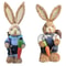 Easter Bunny Cattail Decoration Cute Rabbit Figure Ornament For Home Holiday Decor 14