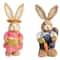 Easter Bunny Cattail Decoration Cute Rabbit Figure Ornament For Home Holiday Decor 17