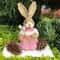 Easter Bunny Cattail Decoration Cute Rabbit Figure Ornament For Home Holiday Decor 12