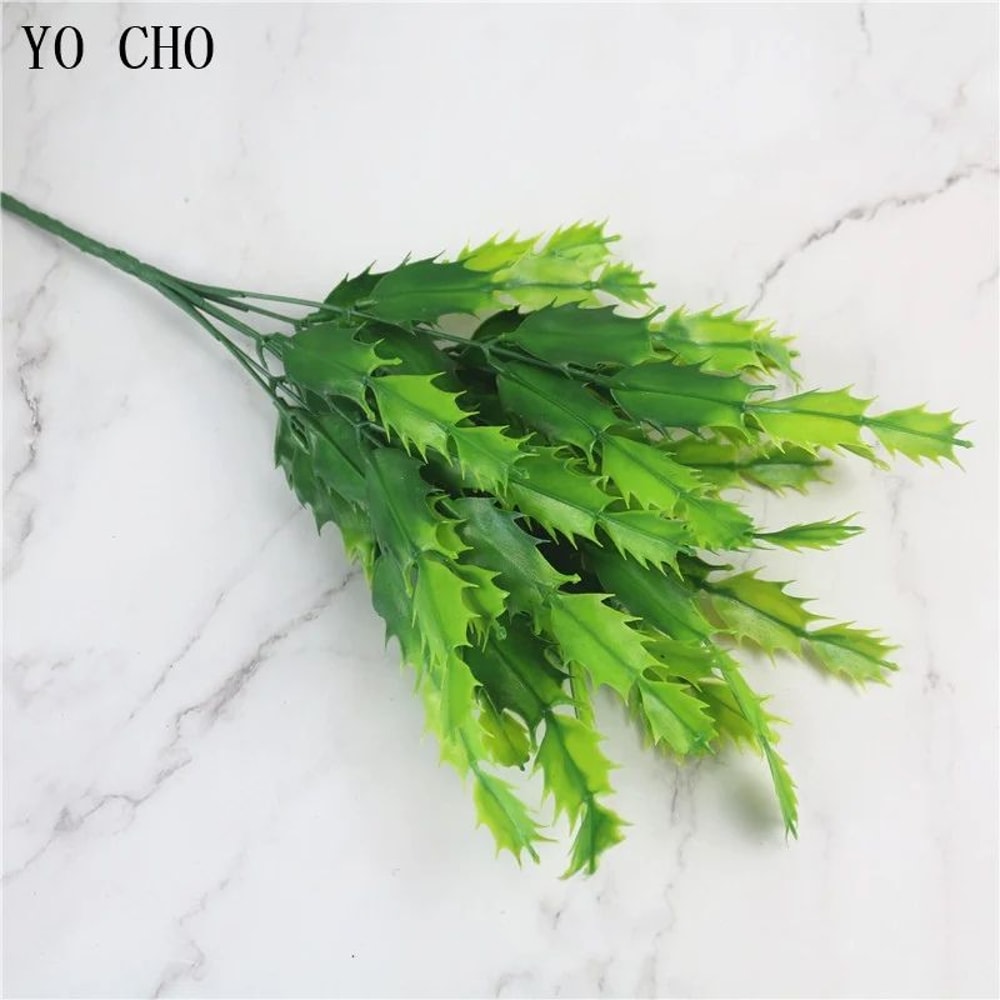 Artificial Fern Grass Plants Realistic Green Leaf Faux Plants For Home Garden Wedding Decor 2