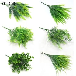 artificial fern grass plants – realistic green leaf faux plants for home, garden & wedding decor