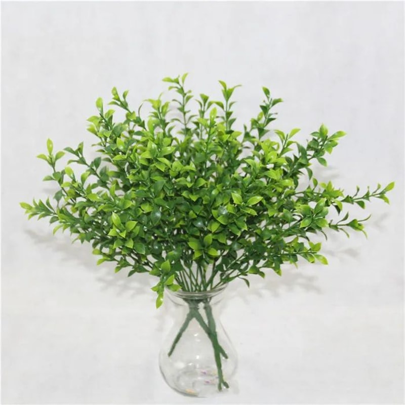 Artificial Fern Grass Plants Realistic Green Leaf Faux Plants For Home Garden Wedding Decor 10