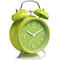 4Inch Twin Bell Loud Alarm Clock Metal Retro Desk Clock With Backlight For Heavy Sleepers 7